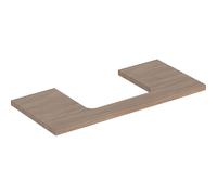 Console Unit Geberit ONE for 1 central rectangular washbasin 1050x30mm Oak