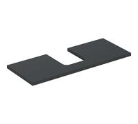 Console Unit Geberit ONE for 1 oval washbasin 1200x30mm Glossy Sand Grey