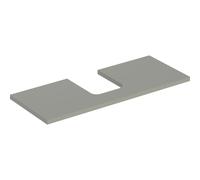 Console Unit Geberit ONE for 1 oval washbasin 1200x30mm Greige Mat