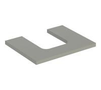 Console Unit Geberit ONE for 1 oval washbasin 600x30mm Greige Mat