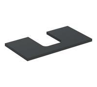Console Unit Geberit ONE for 1 oval washbasin 900x30mm Glossy Sand Grey
