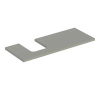 Console Unit Geberit ONE for oval countertop basin left 1200x30mm Greige Mat