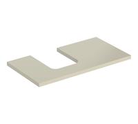 Console Unit Geberit ONE for oval countertop basin left 900x30mm Matt Lava