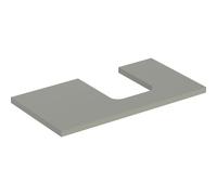 Console Unit Geberit ONE for oval countertop basin right 900x30mm Greige Mat
