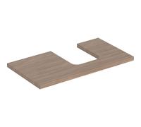 Console Unit Geberit ONE for oval countertop basin right 900x30mm Oak