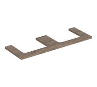 Console Unit Geberit ONE for rectangular double washbasin 1350x30mm Walnut Hickory
