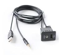 Console USB Socket Compatible With Nissan For Frontier For Rogue 2014-2017 Car AUX Audio Interface Cable USB Port Panel