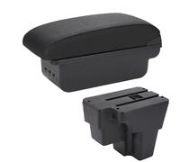 Consoles Armrest For Kia Rio Armrest Box For Kia Stonic For Kia Cerato Car Armrest Europe South Retrofit Parts Storage Box Car Accessories 2015-2022 With 3 U.S.B(BLACK LINE)