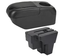 Consoles Armrest For Kia RIO Armrest Box For Kia Stonic For KIA Rio Lx For Cerato Car Armrest Retrofit Part Storage Box Car Accessorie South America(BLACK BLACK)