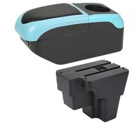 Consoles Armrest For Kia RIO Armrest Box For Kia Stonic For KIA Rio Lx For Cerato Car Armrest Retrofit Part Storage Box Car Accessorie South America(BLACK BLUE)