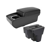 Consoles Armrest For Kia Rio Armrest Box For Kia Stonic For Kia Rio Lx For Kia Cerato Car Armrest Retrofit Part Storage Box Car Accessorie South America With U.S.B(A2 BLACK LINE NO USB)