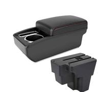 Consoles Armrest For Kia Rio Armrest Box For Kia Stonic For Kia Rio Lx For Kia Cerato Car Armrest Retrofit Part Storage Box Car Accessorie South America With U.S.B(A1 BLACK RED NO USB)