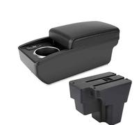 Consoles Armrest For Kia Rio Armrest Box For Kia Stonic For Kia Rio Lx For Kia Cerato Car Armrest Retrofit Part Storage Box Car Accessorie South America With U.S.B(B2 BLACK LINE 6 USB)