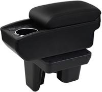 Consoles Armrest For Toyota For Hilux Armrest Center Console Organizer Armrests Double Layer Storage Space With Cup Holder And U.S.B Ports(VERSATILE STYLE)
