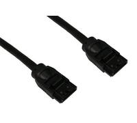Consoletronic SATA 3 6GB LOCKING Straight SATA Plug Cable Lead 90cm
