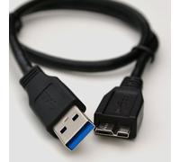 Consoletronic Usb Lead For Silicon Power Rugged Armor A80 Shockproof Portable External Hard Drive / 0.75cm long USB 3.0 Cable/for Data transfer