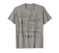 Consolidated B-24 Liberator WW2 US Military Aircraft T-Shirt