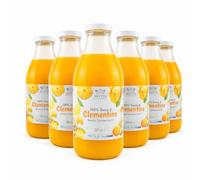 Consorzio Motta - Clementine Juice 100% Natural Juice Without Preservatives, Rich in Vitamins, Pack of 6 x 750 ml, Produced in Calabria