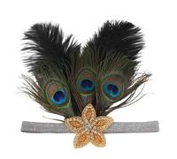 Conspicuous Hair Hoop with Rhinestone&Feather Women Bohemia Styling Hairband