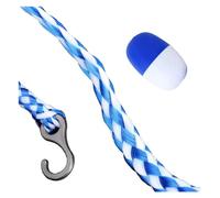 Conspicuous Pool Safety Rope Float Lane Divider with 2 Hooks - Durable Buoy for Deep & Shallow Pools Enhanced Safety Demarn Line for Swimming & Lifeguard Use