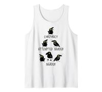 Conspiracy Attempted Murder Crows Sarcastic Nature Camping Tank Top