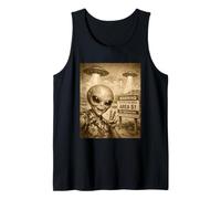 Conspiracy Lovers Alien Selfie Area 51 Funny UAP UFO Classic Tank Top