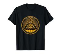 Conspiracy Masonic Mason Circle Occult Illuminati Sign Gift T-Shirt