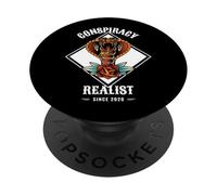 Conspiracy Realist Since 2020 (Resistance Statement) PopSockets Adhesive PopGrip