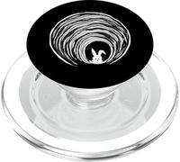 Conspiracy Theories Spiral Down Vortex Hole With Rabbit PopSockets PopGrip for MagSafe