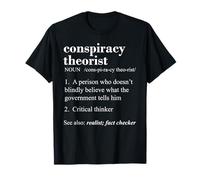 Conspiracy Theorist Paranoia Alien Bigfoot Flat Earth T-Shirt