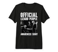 Conspiracy Theory Official Lizard People Awareness Premium T-Shirt