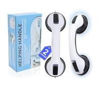 Consss Shower Grab Bars for Seniors, 250BL Shower Handles for Elderly Suction, Safety Heavy Bathtubs Grab Bars 2PCS Handicap Grab Bars Support for Bathroom/Showers/Toilet