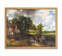 Constable The Hay Wain Landscape Painting Art Print Framed Poster Wall Decor 12x16 inch