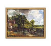 Constable The Hay Wain Landscape Painting Artwork Framed Wall Art Print 18X24 Inch