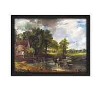 Constable The Hay Wain Landscape Painting Artwork Framed Wall Art Print 18X24 Inch