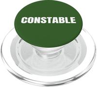 Constable WHITE BACK PRINT Police Law Enforcement On Duty PopSockets PopGrip for MagSafe