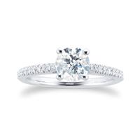 Constance Platinum 1.14cttw Round Brilliant Cut Engagement Ring - Ring Size L