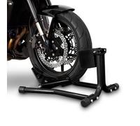 ConStands Easy - Motorcycle Stand compatible with Cruiser Classic Paddock Front Wheel Chock Transport Universal Black CB58361