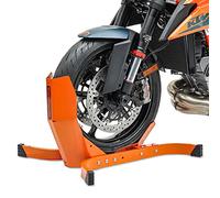 ConStands Easy Plus-Front Wheel Chock compatible with Vespa orange Adjustable Paddock Stand
