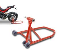 ConStands Rear Paddock Stand compatible with Honda VFR 800/ V-Tec 98-20 red, Single Swing Arm, adaptor incl.