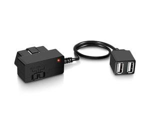 Constant Power Cable for Garmin Dash Cam, OBD-II Port Adapter with Dual USB for Car Charging, Supports Multiple Parking Modes