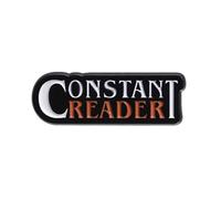 Constant Reader Enamel Pin Badge - 3cm x 1cm Book Lover Gift - Reading Accessory for Backpacks, Jackets & Lanyards - Literary Reader Pin for Bookworms, Libraries & Bibliophiles