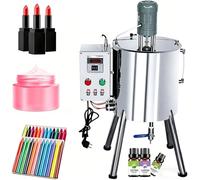 Constant Temperature Lipstick Filler Machine, 15L/30L Heating Range 90-300°C, Paste Filling Machine with Mixer for Lip Balm, Wax, Shampoo