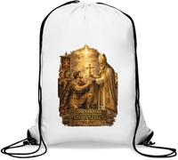 Constantine and Religious Authority Gym Sack Casual Drawstring Bag White