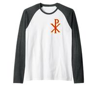 Constantine Cross: Chi Rho Symbol Raglan Baseball Tee