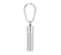 constantlife Cremation Jewelry for Ashes Openable Pill Case Urn Necklace Keepsake Perfume Memorial Pendant Locket Charm Accessories Keychain-Silver