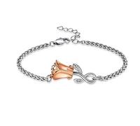 constantlife Rose Flower Urn Bracelet for Ashes for Women Stainless Steel Cremation Keepsake Adjustable Link Bangle Memorial Jewelry, S, Stainless Steel, stainless steel