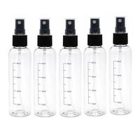 Constefire 100ml Small Spray Bottle Empty Clear Fine Mist Spray Bottles Plastic Travel Atomiser Bottle Set Refillable Liquid Containers for Make-up Cosmetic Hair