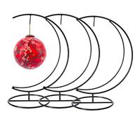 CONSTEFIRE Ornament display stand , 3 PACK Gift Ornament Holder with hook hanger for Christmas Halloween Decoration, Glass Witch Ball,Home Party wedding Decor