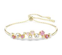 Constella bracelet, Mixed cuts, Multicoloured, Gold-tone plated